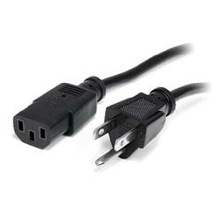 DYNAMICFUNCTION 3 ft. 14AWG Computer Power Cord NEMA5-15P to C13 , Black DY167677